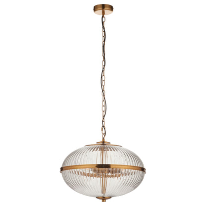 Somerset 3 Pendant Light Vintage Brass – Brass