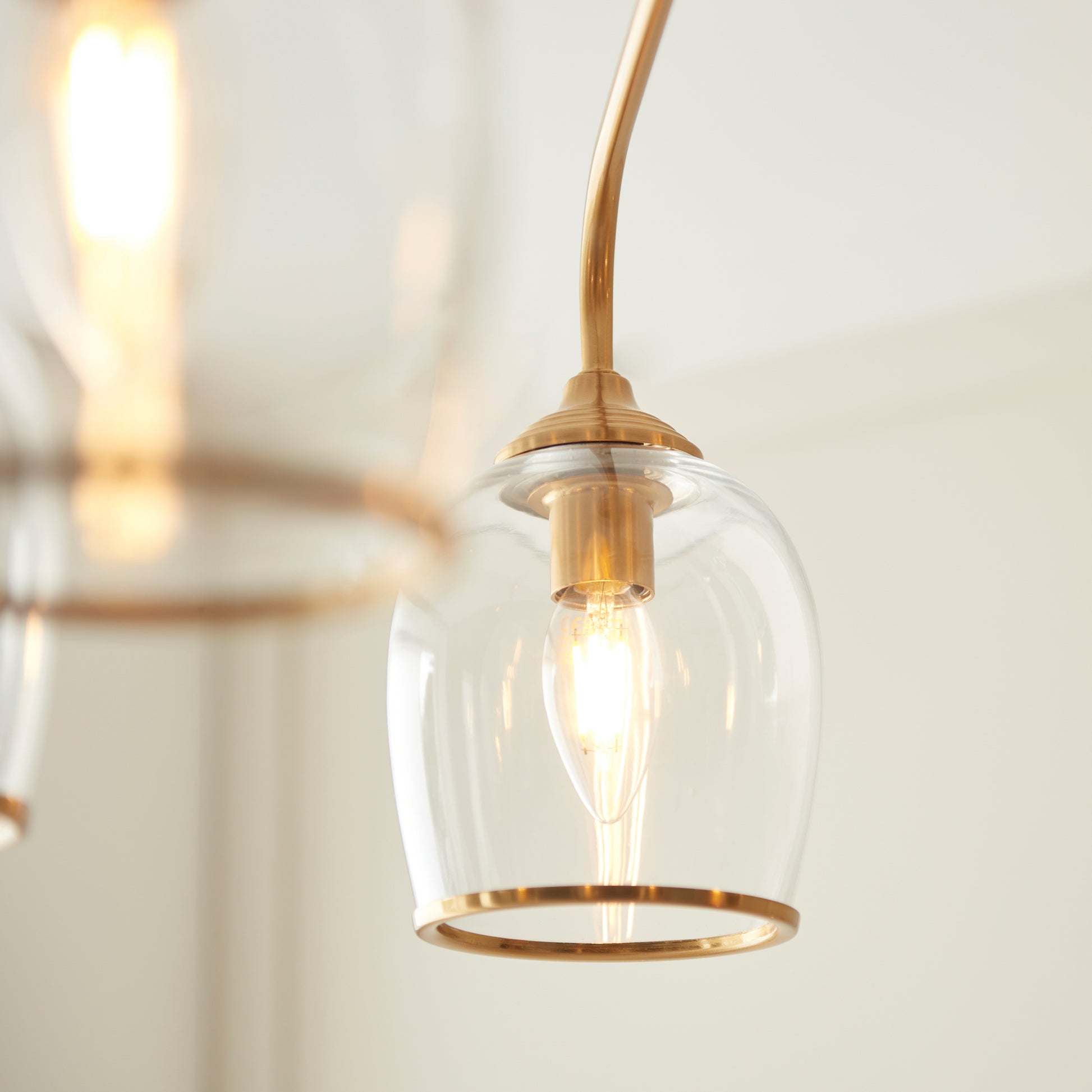 Ashcroft 5 Pendant Light Brushed Aged Brass – Brass