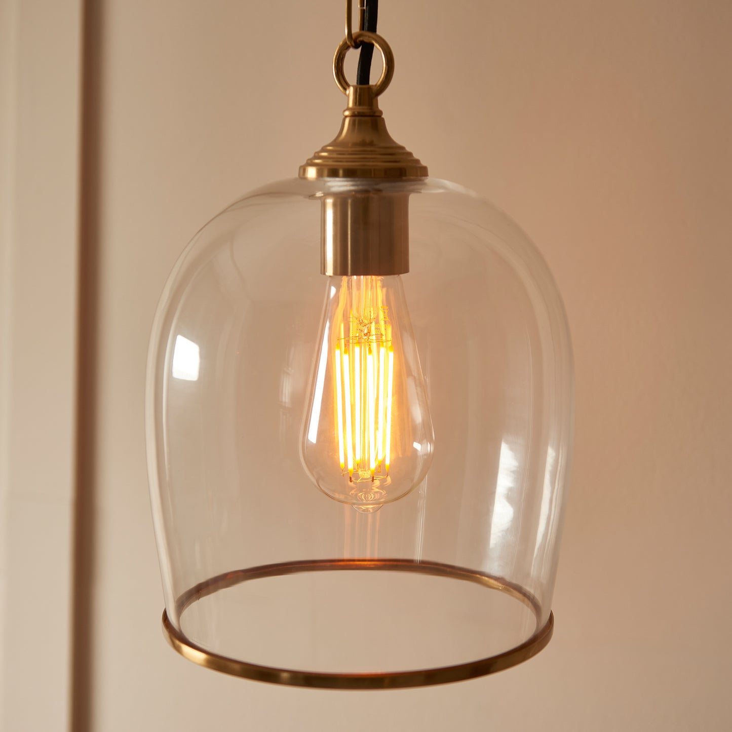 Ashcroft 1 Pendant Light Brushed Aged Brass – Brass