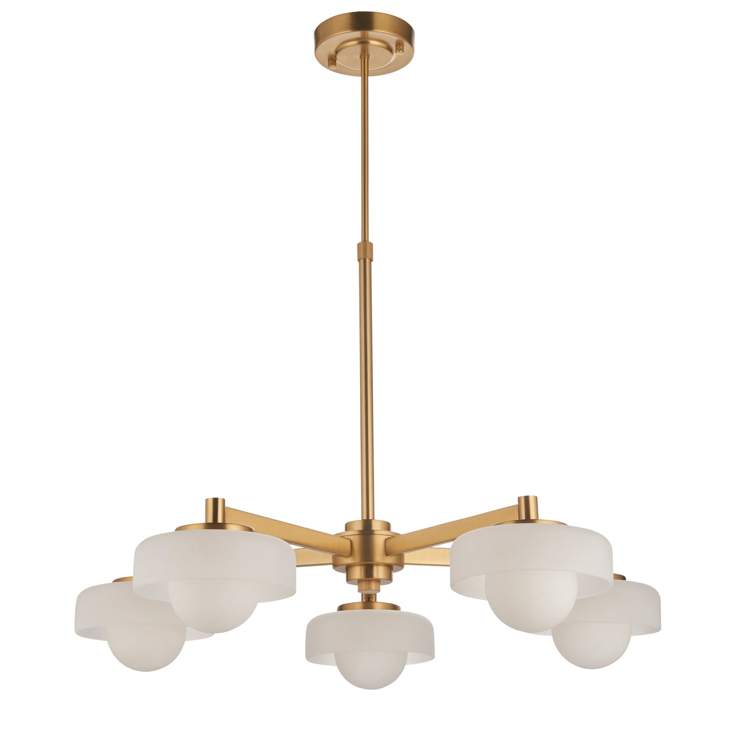 Boss 5 Pendant Light Brushed Aged Brass – Brass