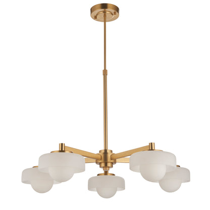 Boss 5 Pendant Light Brushed Aged Brass – Brass
