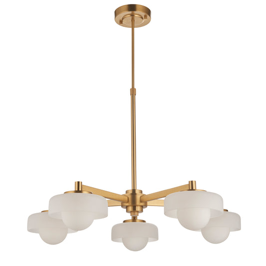 Boss 5 Pendant Light Brushed Aged Brass – Brass