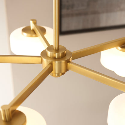 Boss 5 Pendant Light Brushed Aged Brass – Brass