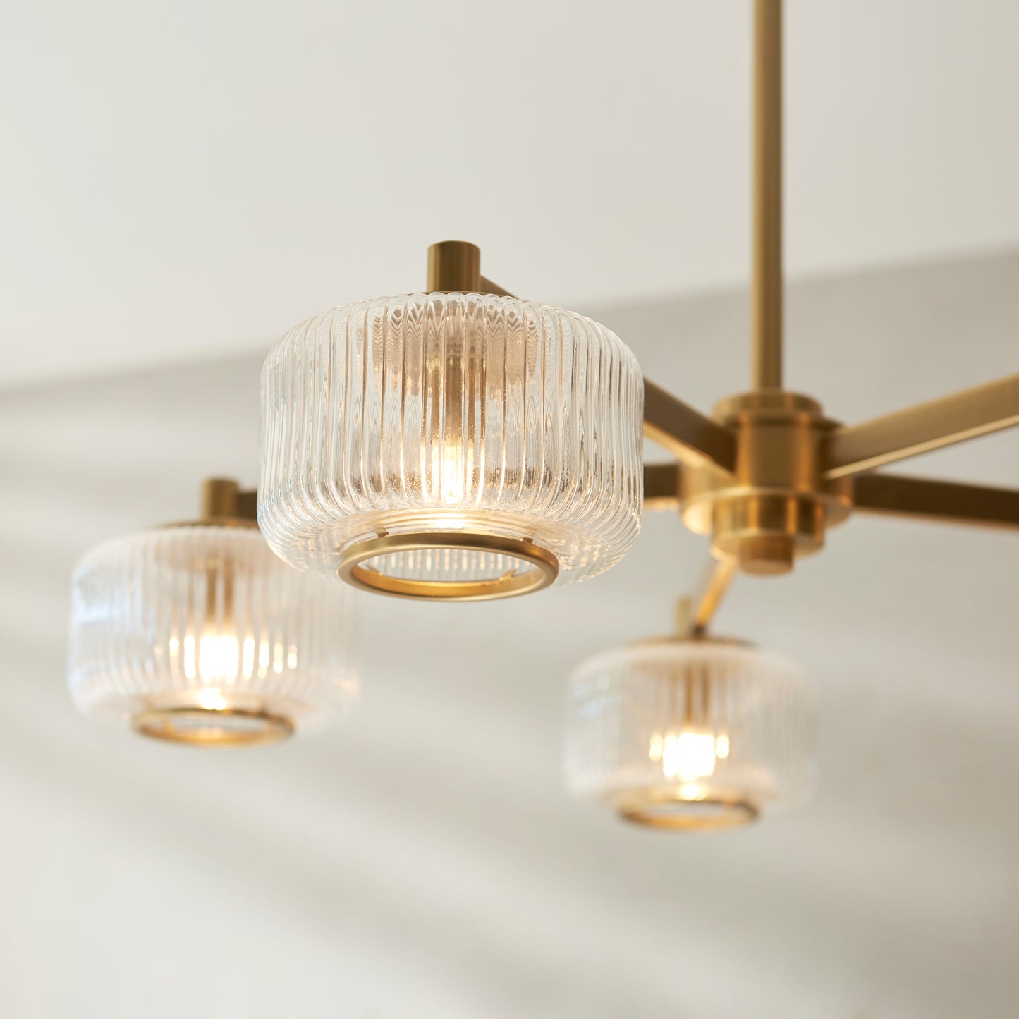 Stamford 5 Pendant Light Brushed Aged Brass – Brass