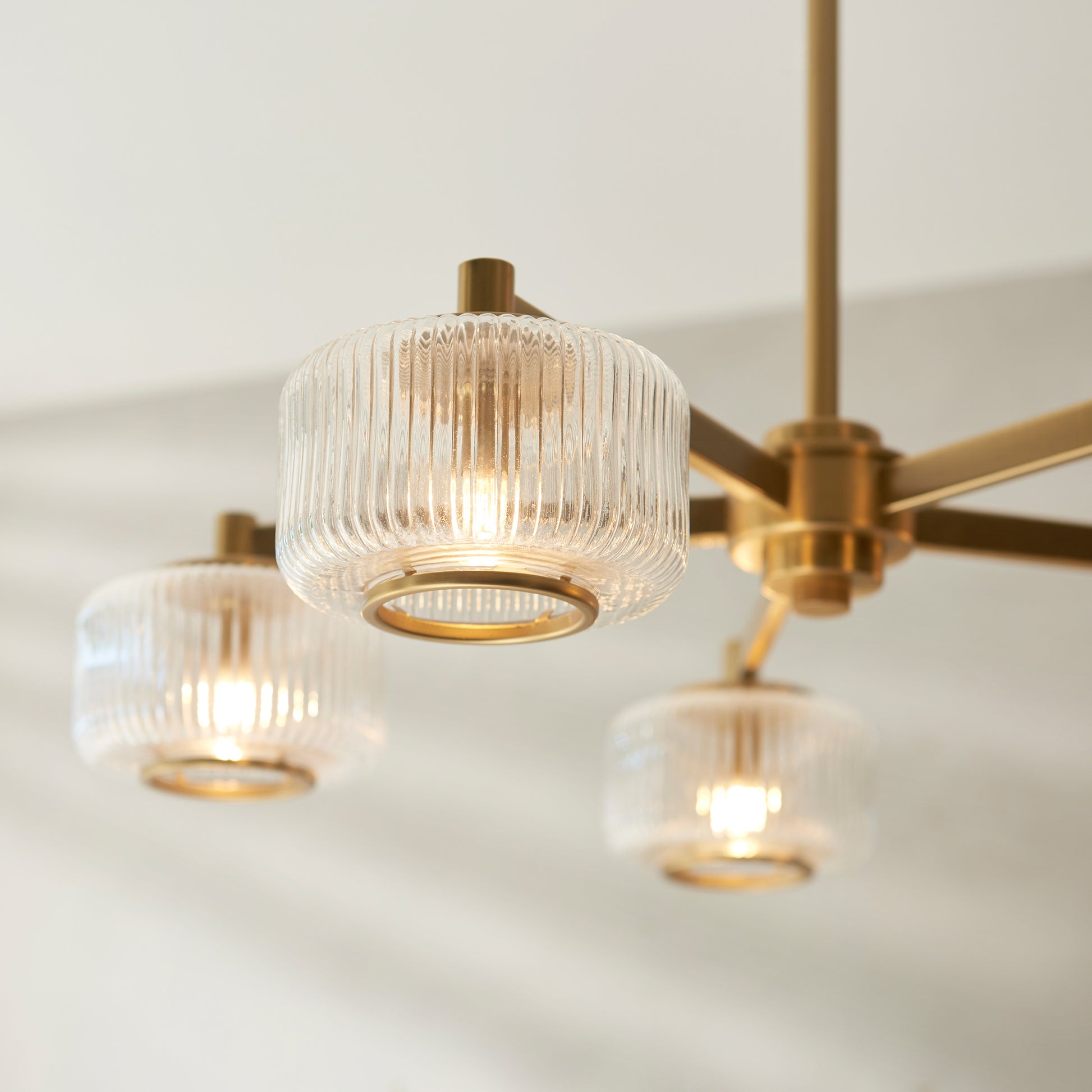 Stamford 5 Pendant Light Brushed Aged Brass – Brass