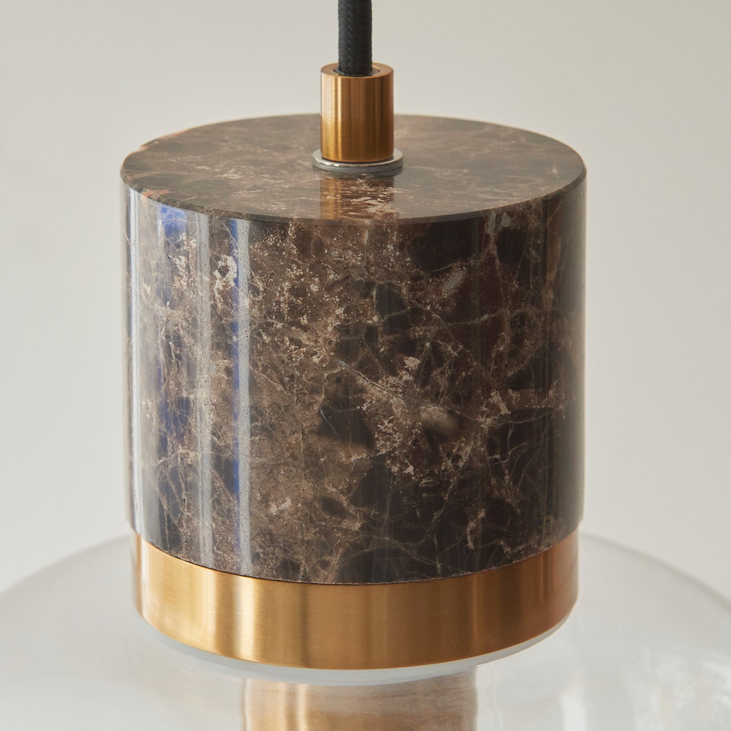 Travi 1 Pendant Light Dark Brown Emperador Marble – Brown
