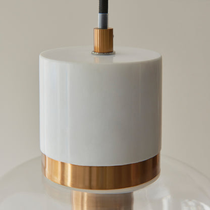 Travi 1 Pendant Light White Volakas Marble – White