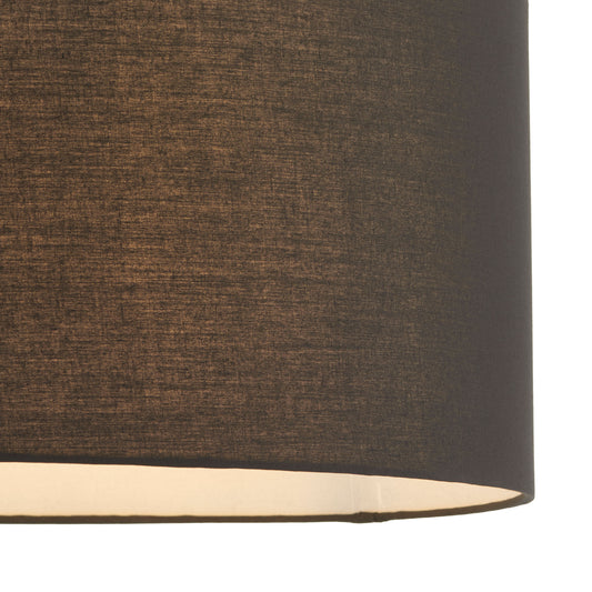 Cylinder Lamp Shade Black 500mm – Nickel