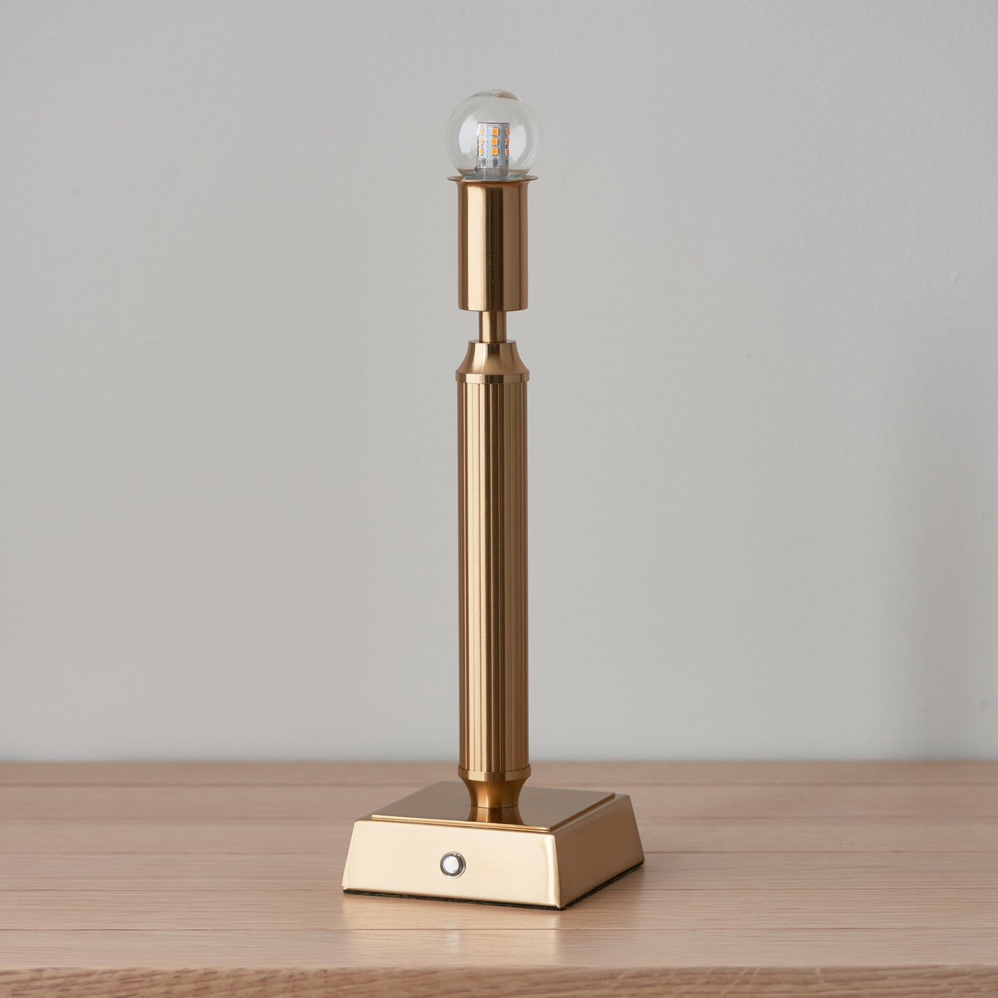 Trobridge Rechargeable Table Lamp Base Aged Brass – Brass