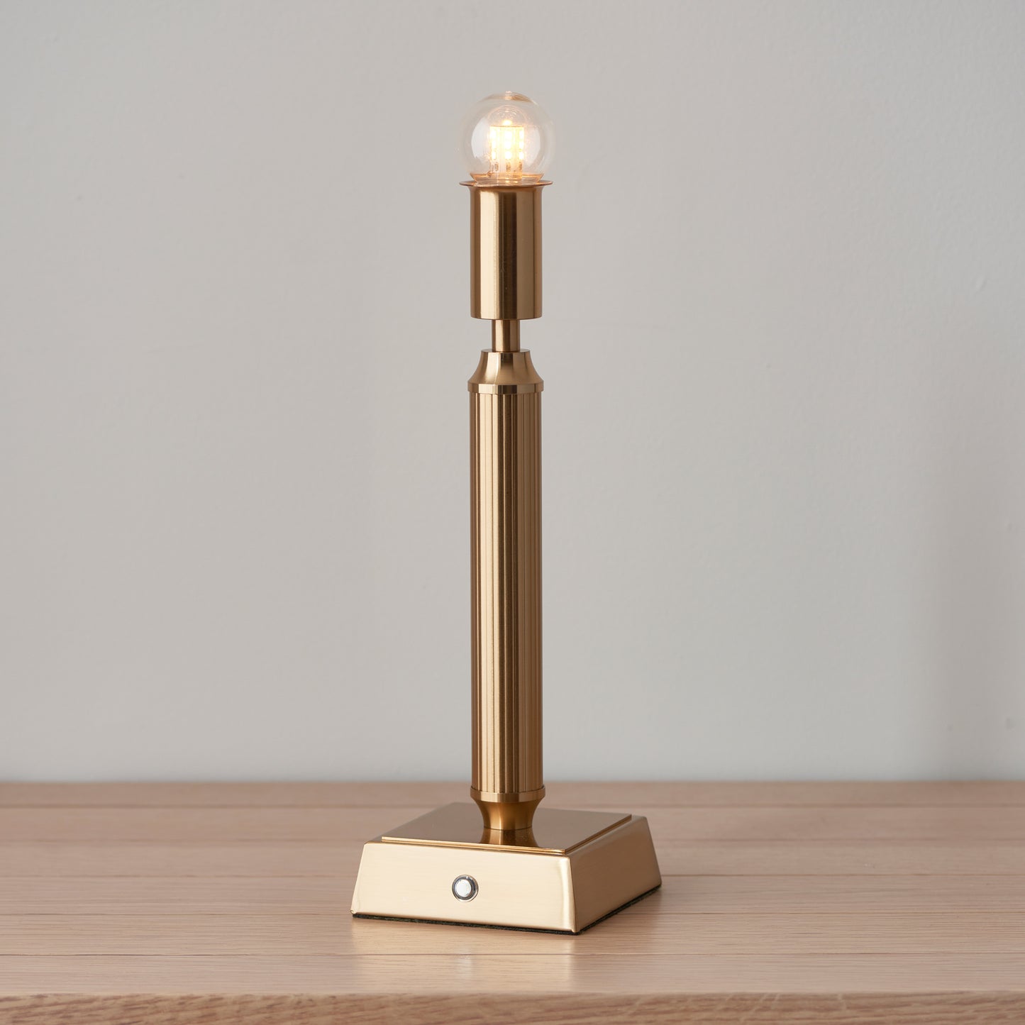 Trobridge Rechargeable Table Lamp Base Aged Brass – Brass
