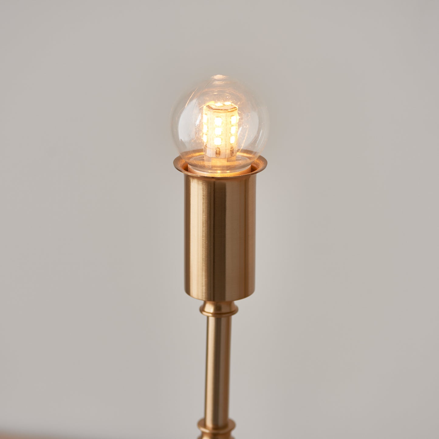 Burley Rechargeable Table Lamp Base Aged Brass – Brass