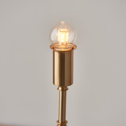 Burley Rechargeable Table Lamp Base Aged Brass – Brass