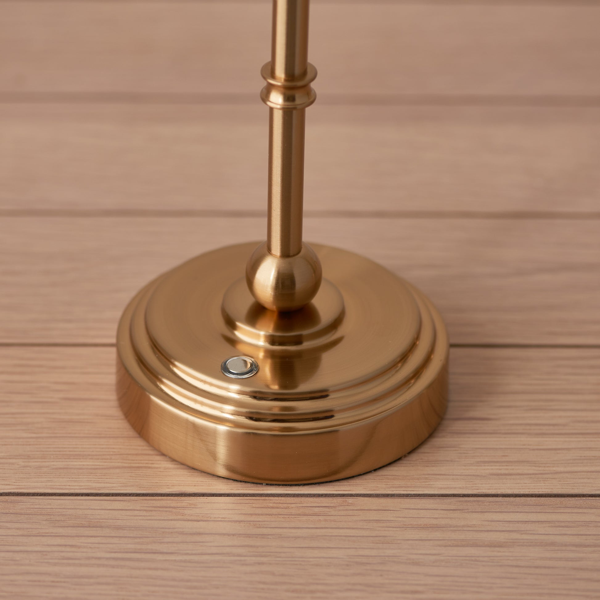 Burley Rechargeable Table Lamp Base Aged Brass – Brass