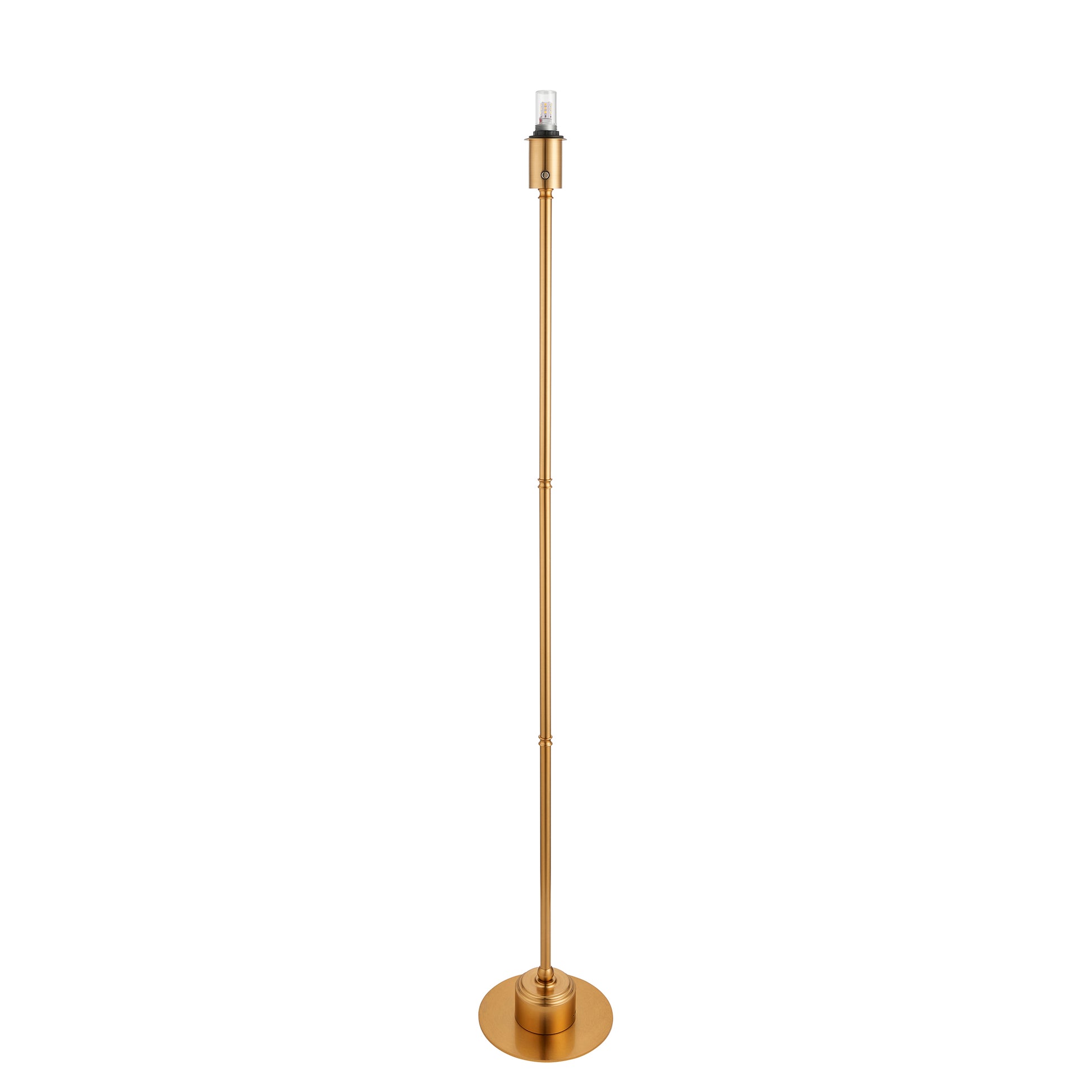 Burley Rechargeable Floor Lamp Base Aged Brass – Brass