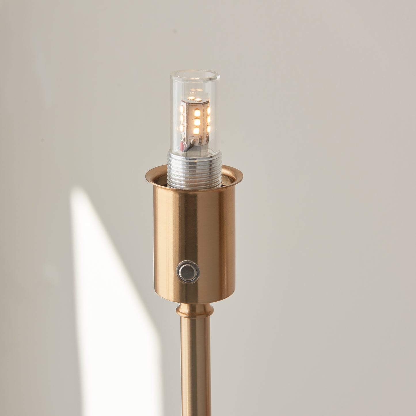 Burley Rechargeable Floor Lamp Base Aged Brass – Brass