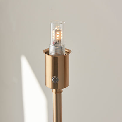 Burley Rechargeable Floor Lamp Base Aged Brass – Brass