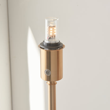 Burley Rechargeable Floor Lamp Base Aged Brass – Brass