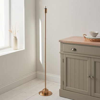 Burley Rechargeable Floor Lamp Base Aged Brass – Brass