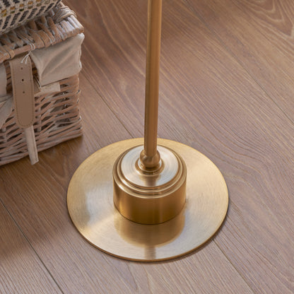 Burley Rechargeable Floor Lamp Base Aged Brass – Brass
