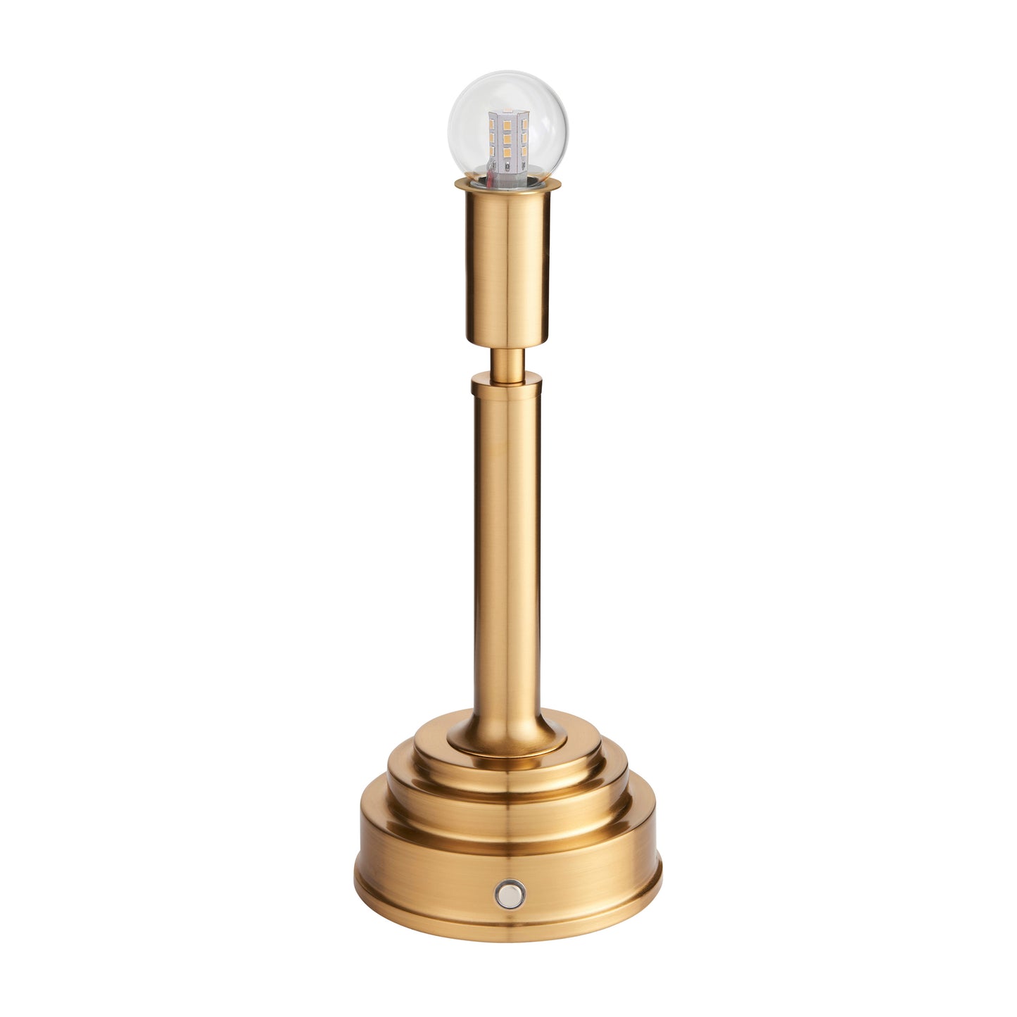 Upton Rechargeable Table Lamp Base Brushed Brass – Brass