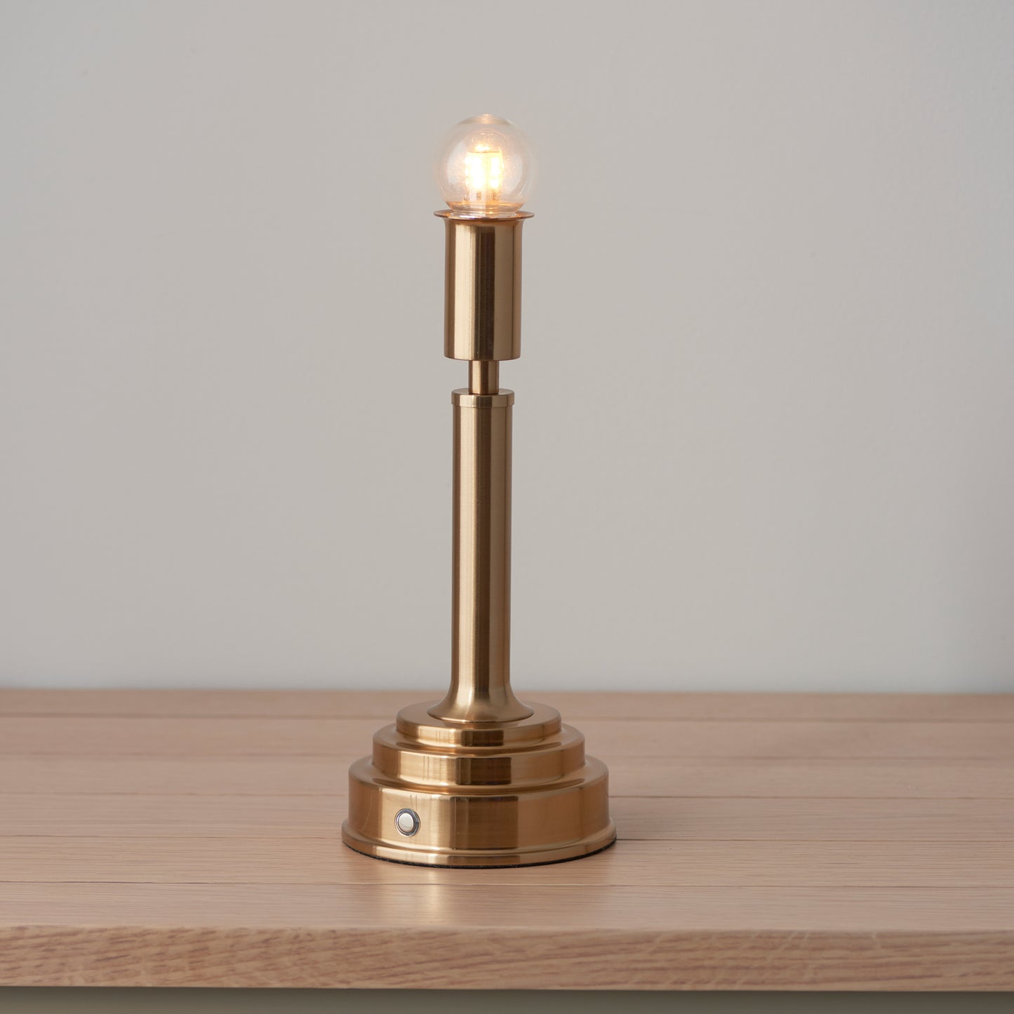 Upton Rechargeable Table Lamp Base Brushed Brass – Brass