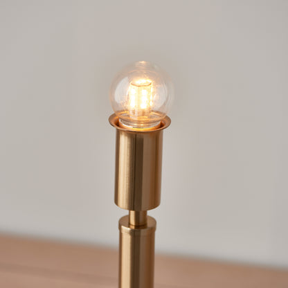 Upton Rechargeable Table Lamp Base Brushed Brass – Brass