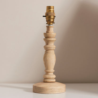 Bibury Table Lamp Base Natural Ash – Natural