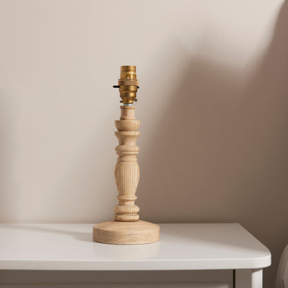 Bibury Table Lamp Base Natural Ash – Natural