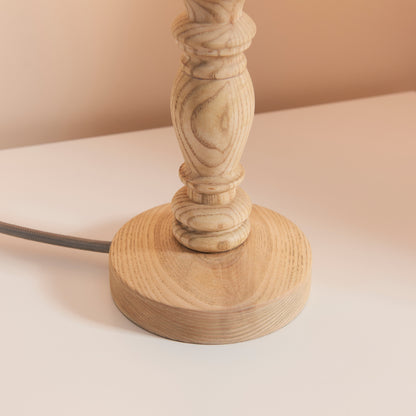 Bibury Table Lamp Base Natural Ash – Natural