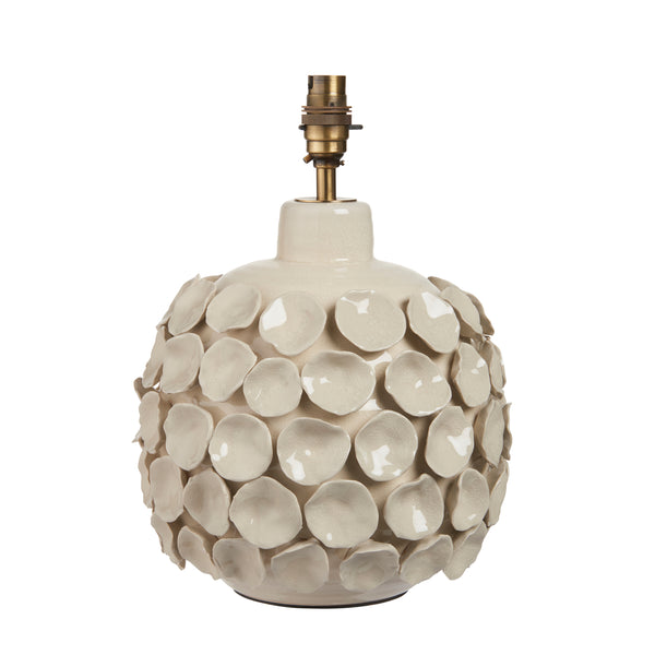 Borello Table Lamp Base Ivory Crackle Glaze