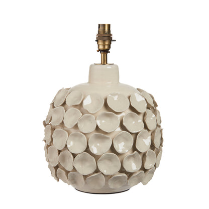 Borello Table Lamp Base Ivory Crackle Glaze – Cream