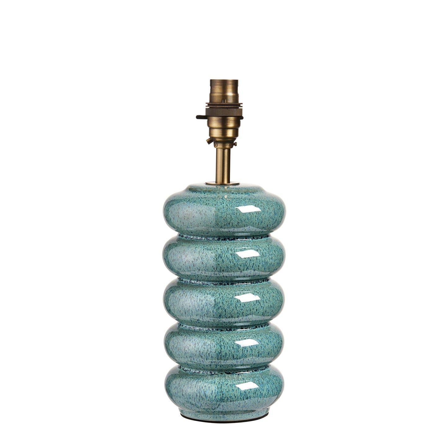 Squash Table Lamp Base Ocean Spray Glaze – Blue