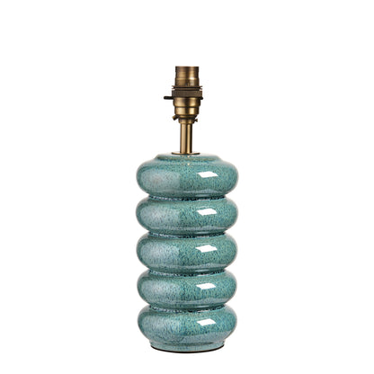 Squash Table Lamp Base Ocean Spray Glaze – Blue