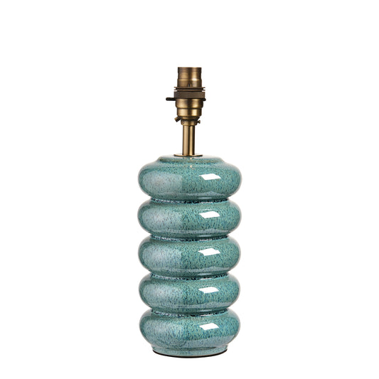 Squash Table Lamp Base Ocean Spray Glaze – Blue