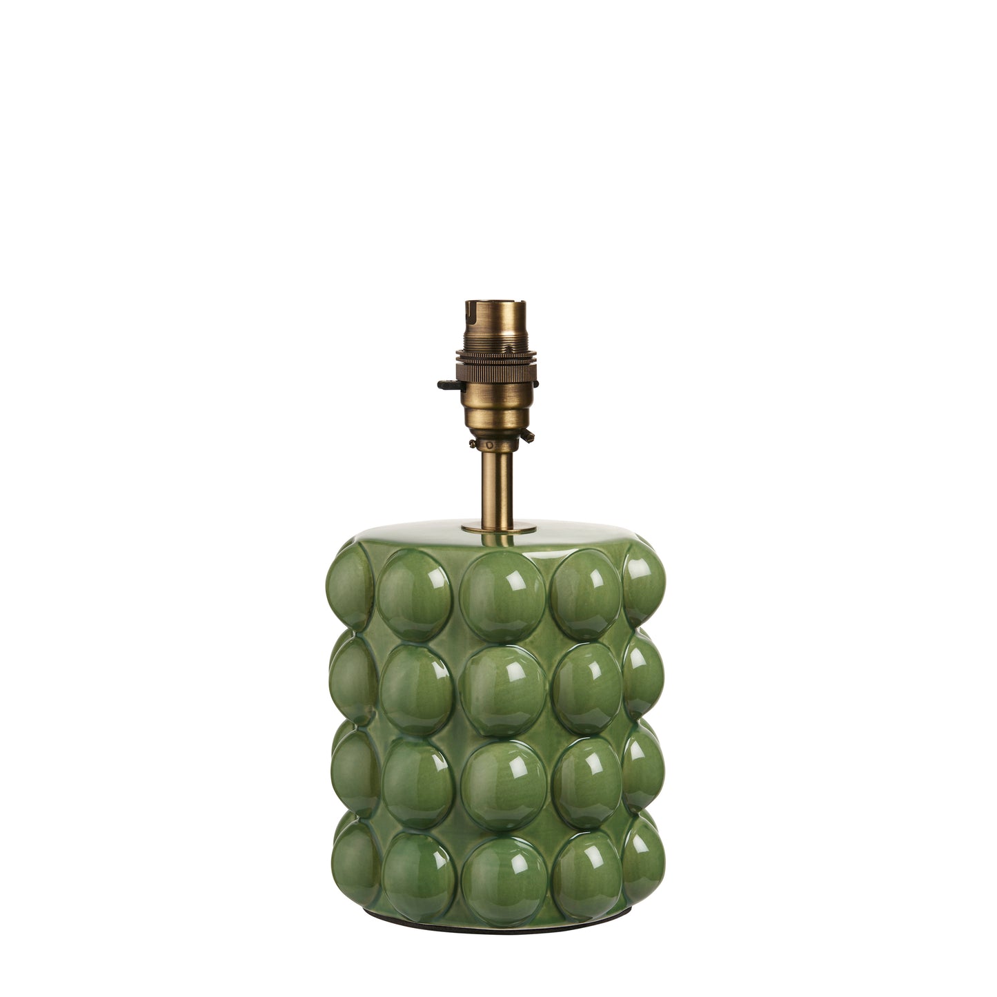 Bobble Table Lamp Base Olive Green Glaze – Green