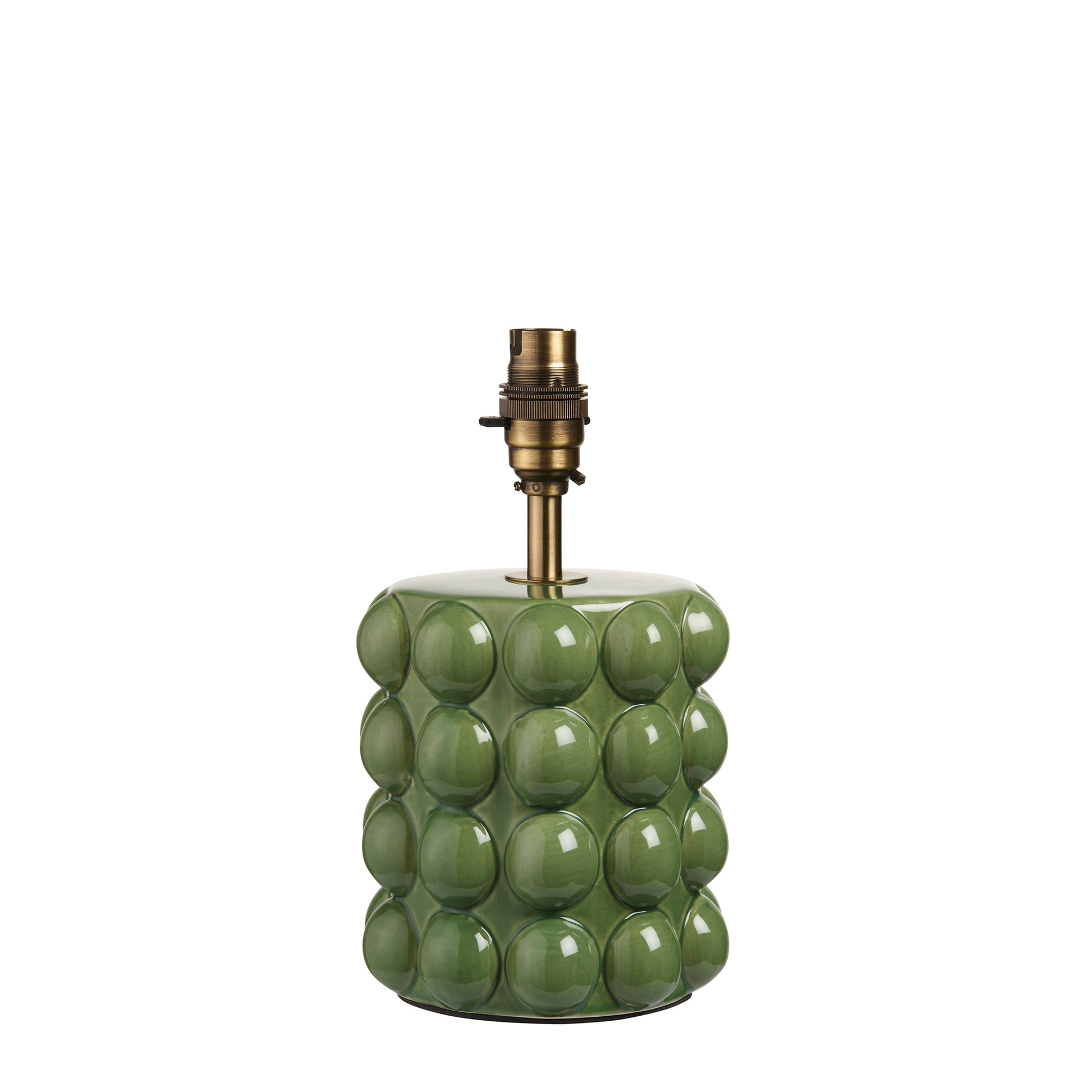 Bobble Table Lamp Base Olive Green Glaze – Green