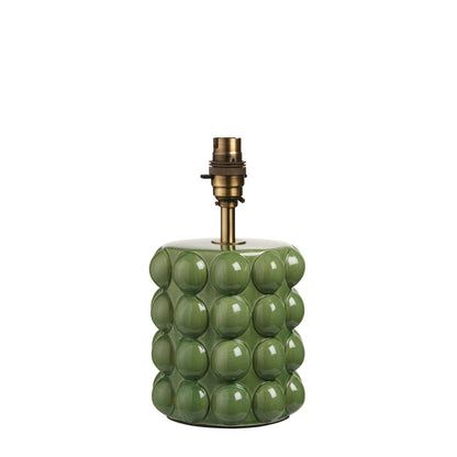 Bobble Table Lamp Base Olive Green Glaze – Green