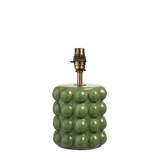 Bobble Table Lamp Base Olive Green Glaze – Green