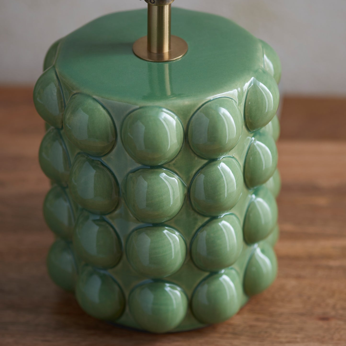 Bobble Table Lamp Base Olive Green Glaze – Green