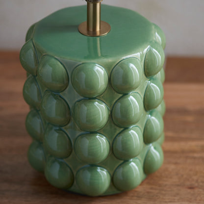 Bobble Table Lamp Base Olive Green Glaze – Green
