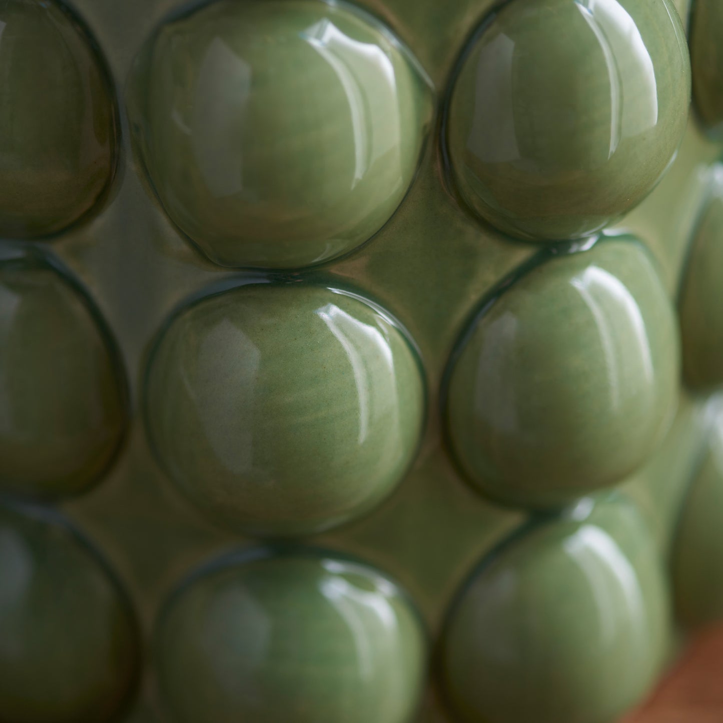 Bobble Table Lamp Base Olive Green Glaze – Green