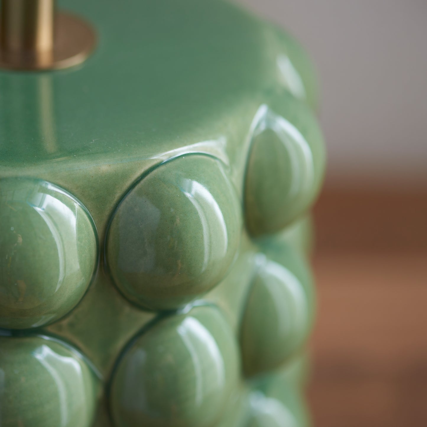 Bobble Table Lamp Base Olive Green Glaze – Green