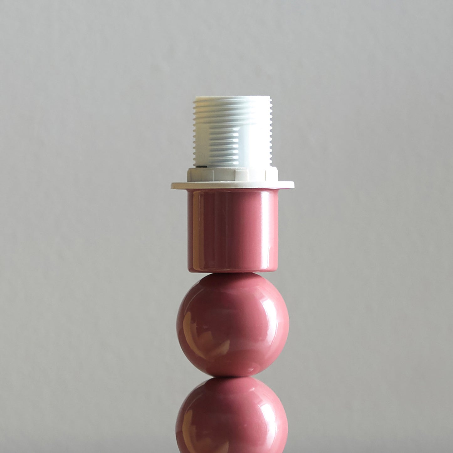 Higgledy Table Lamp Base Gloss Pink Clay Paint – Pink