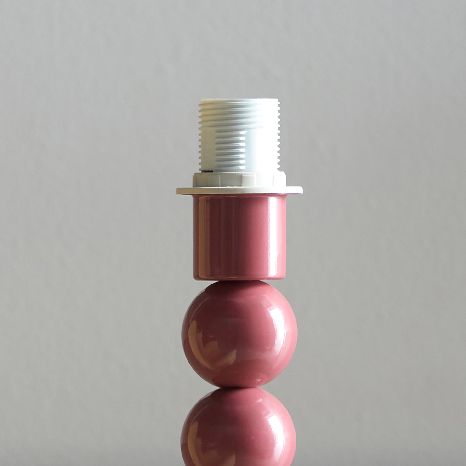 Higgledy Table Lamp Base Gloss Pink Clay Paint – Pink