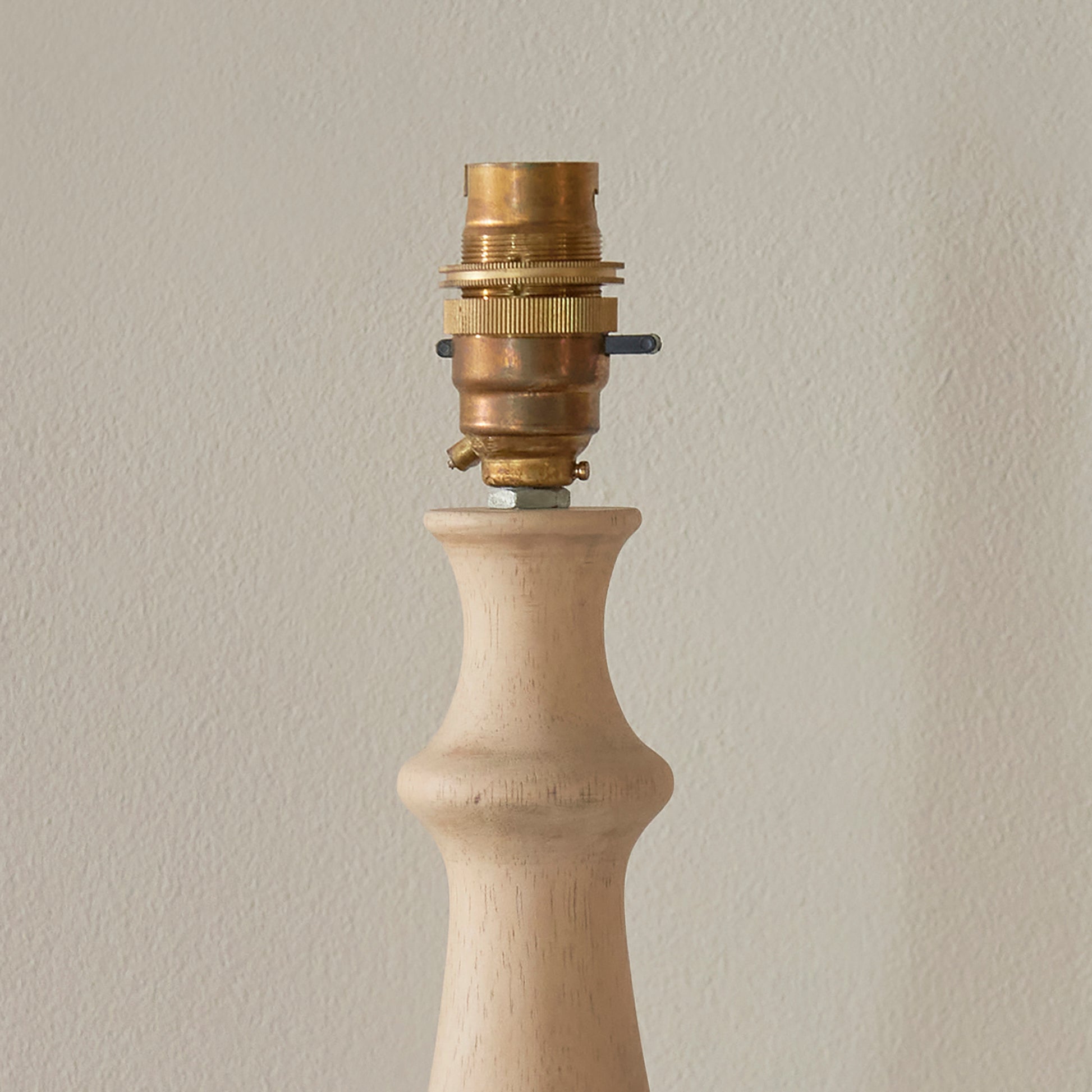 Hidcote Table Lamp Base Natural Wood – Natural