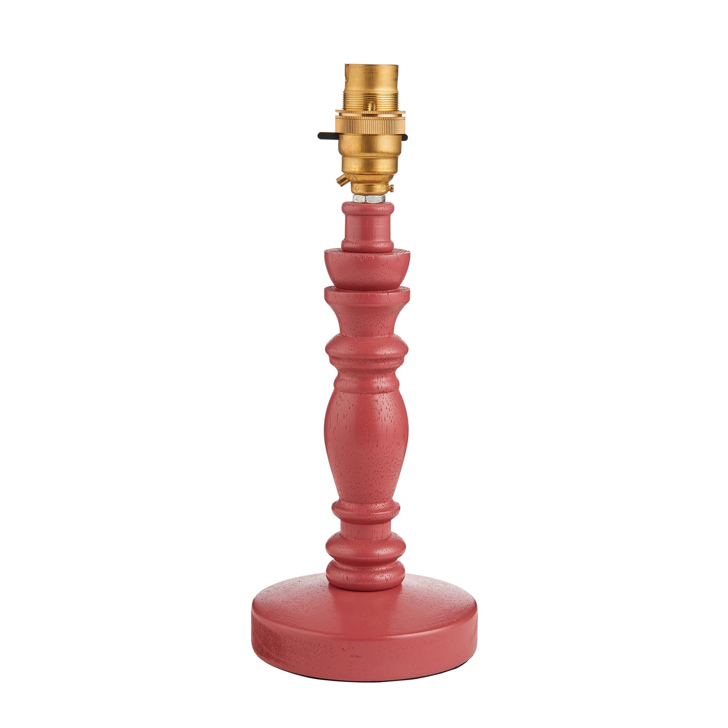 Bibury Table Lamp Base Satin Pink Clay Paint – Pink