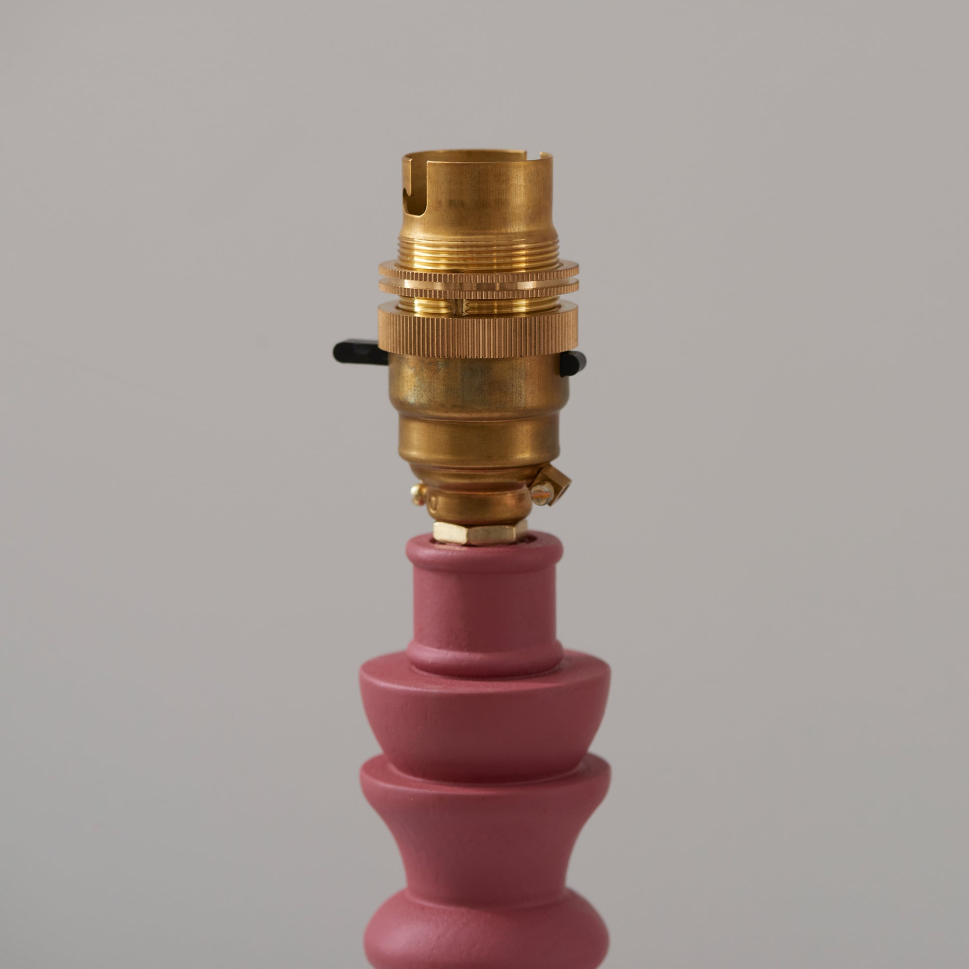 Bibury Table Lamp Base Satin Pink Clay Paint – Pink
