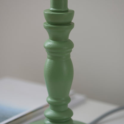 Bibury Table Lamp Base Satin Cotswold Green Paint – Green