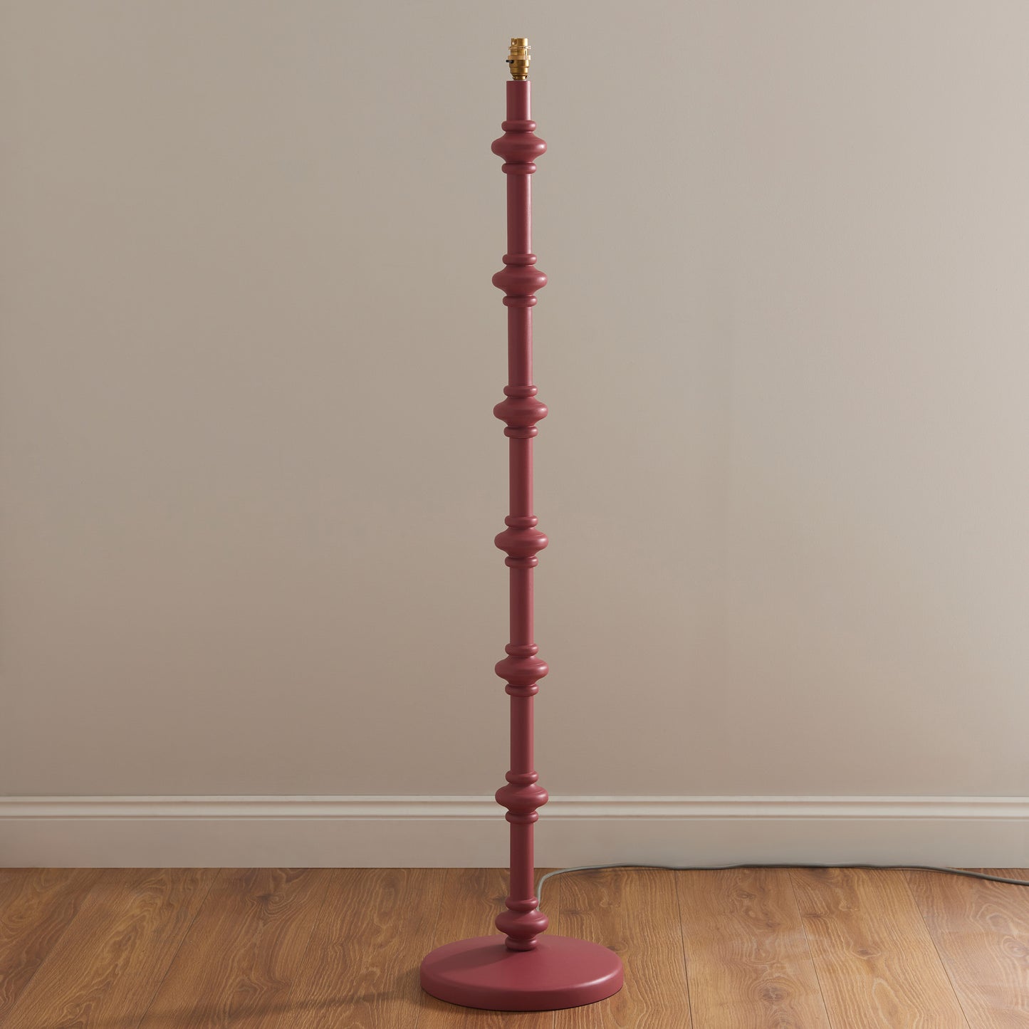 Carnaby Floor Lamp Base Satin Pink Clay – Pink
