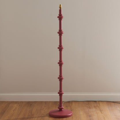 Carnaby Floor Lamp Base Satin Pink Clay – Pink